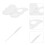 5Sets Clear Acrylic Makeup Mixing Plate with Spatula for Cosmetic Use 9