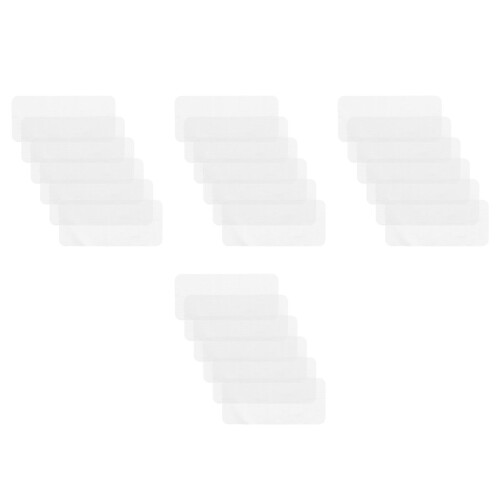 24St Lichtgewicht Polyester Strijkmat Wit Met Antislip Voor Kleding 2