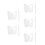 5Sets Clear Acrylic Makeup Mixing Plate with Spatula for Cosmetic Use 8