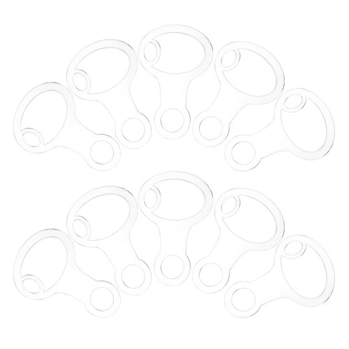 150Pcs Clear Acrylic Thread Storage Organizer Slim Embroidery Bobbins