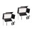 2Pcs LED Light Panel with Barn Doors Black Photo Light for Photography 4