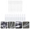 80Pcs Clear Travel Spray Bottles Lightweight Plastic Makeup Toner 8