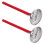 2St Auto Thermometer Rood Ontwerp Voor Decor 1
