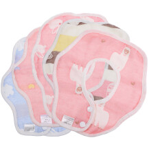 10St Babyluiers Speekseldoek Katoen Zachte Cartoon Prints Meerkleurig