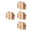 8Pièces Cache-Interrupteurs Khaki Bois Protection Décoration Murale 10