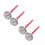 2St Auto Thermometer Rood Ontwerp Voor Decor 10