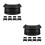 2Sets ABS Pocketliners Zwart Voor Pooltafel Billiards Accessoires 9