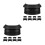 2Sets ABS Pocketliners Zwart Voor Pooltafel Billiards Accessoires 7