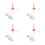 4Sets Rood Plastic Modelhouder Voor Actiefiguren Met Stevige Standaard 5