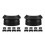 2Sets ABS Pocketliners Zwart Voor Pooltafel Billiards Accessoires 8