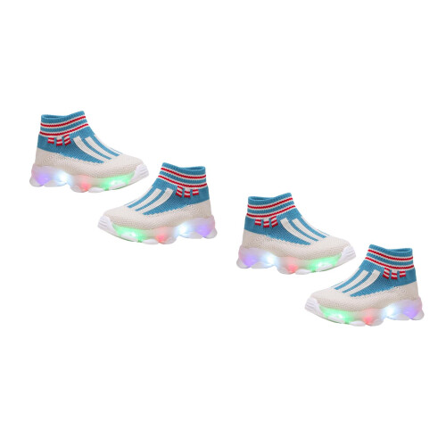2Paren Paar LED Lichtrend Sneakers Jongens En , 2