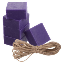 1Set Ambachtelijke Paarse Lavendel Bar Voor Bad En Gezicht