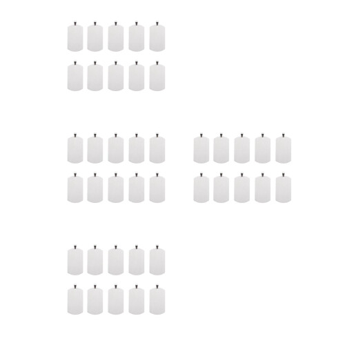 40St Titanium Tags Leer Graveren Voor Sleutelhanger 2
