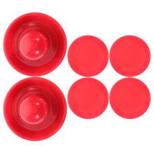 4St Rood ABS Hockey Puck Handvatten Voor Speelkamer En Familietraining
