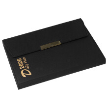 2St Office Planner Zwart Met Modern Design En Snelle Dagtabbladen