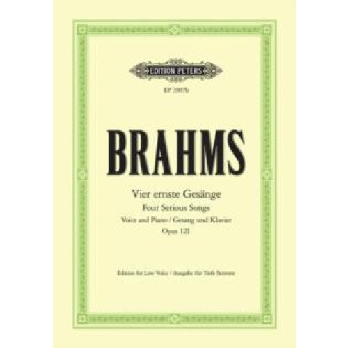 4 Serious Songs Op.121 Other Book