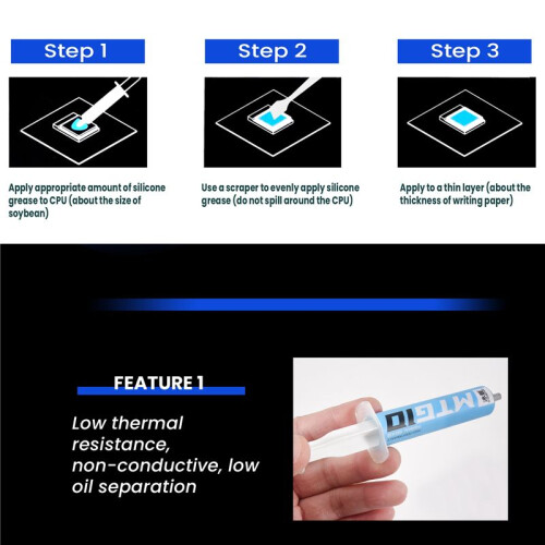SNOWMAN MTG10 Thermal Paste, Silicone Grease CPU Thermal Paste, Desktop Notebook Image Chip Silicone Thermal Paste