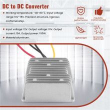 to  12V TO 19V 10a Step- Boost   Power Converter 190W for Car Laptop Power Supply