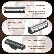 1Set Clipper Blade for Kemei -1102 Clipper Electric Shaver Parts Net Silver