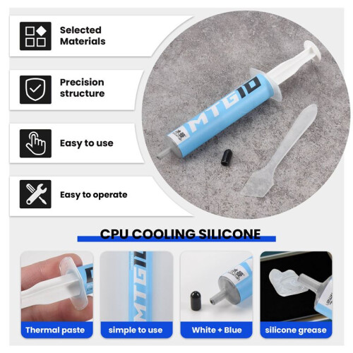 SNOWMAN MTG10 Thermal Paste, Silicone Grease CPU Thermal Paste, Desktop Notebook Image Chip Silicone Thermal Paste 2