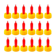 20 Pieces Lamb Teat Feeder Bottle Topper Feeding Milk Drinking for Sheep Goat Pup Dog