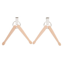6Pièces Mini -Clés Baguettes Bois Beige Pour Amateurs De Batterie