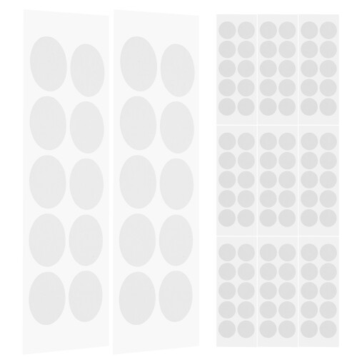 2Ensembles Pastilles Adhésives Polyvalentes Double Face Transparentes