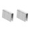 40Pièces Kit Agrafes Louvers Argentées Fiables Pour Réparation Volets 5