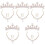 5Ensembles Ensemble Fille Couronne Clips Boucles Collier Décor 4