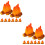 16Pièces Mini Modèles Résine Orange Décoration D'ambiance 8