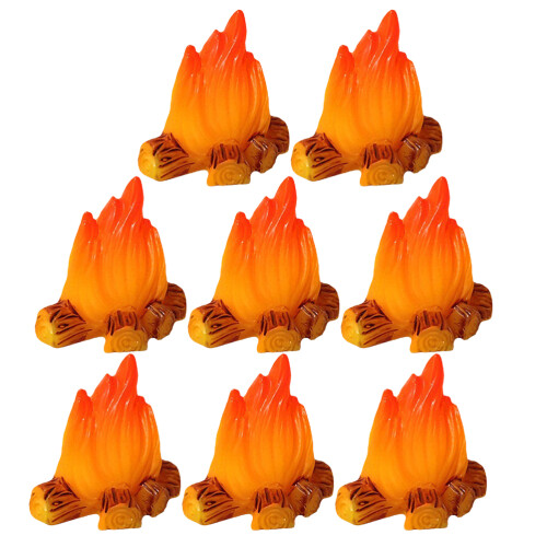 16Pièces Mini Modèles Résine Orange Décoration D'ambiance 2