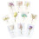 24Pièces Carte En Bambou Avec Décor Floral Séché 2