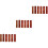 18Pièces Porte-Couverts Bois Marron Pour Décoration Table 7