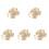 5Pièces Pâte À Papier En Bois Beige Pour 3