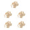 5Pièces Pâte À Papier En Bois Beige Pour 7