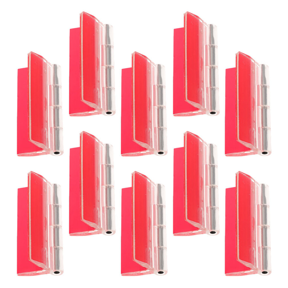 40Pcs Flexible Clear Acrylic Hinges With Strong Adhesive For Crafts 3633093055168