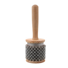 3Pièces Cabasa Musical Bois Beige Instrument Pour Enfants