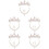 5Ensembles Ensemble Fille Couronne Clips Boucles Collier Décor 7