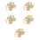 5Pièces Pâte À Papier En Bois Beige Pour 8