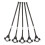 20Pièces Support Noir ABS Fibre Pour Guidon 3