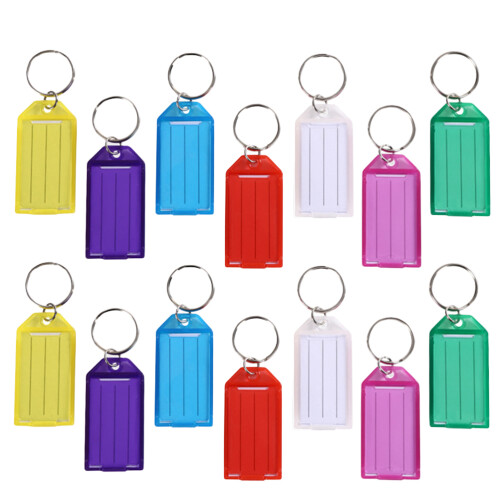 50Pièces Étiquettes Luggage Réutilisables Couleurs