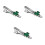 3Pièces Clips Pour Cravate Multifonction Tenue Formelle 9