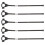 20Pièces Support Noir ABS Fibre Pour Guidon 1