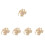5Pièces Pâte À Papier En Bois Beige Pour 6