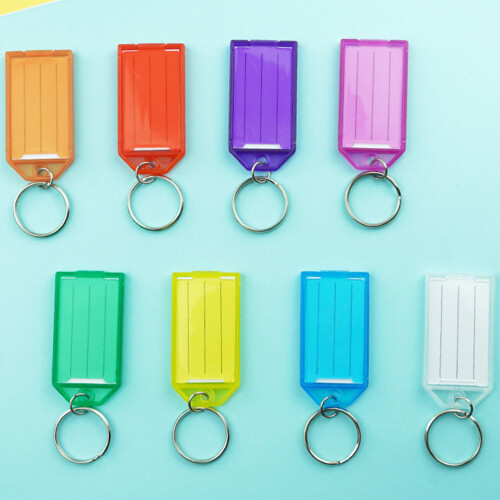 50Pièces Étiquettes Luggage Réutilisables Couleurs 2