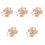 5Pièces Pâte À Papier En Bois Beige Pour 4