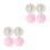 8Pièces Pâte Souvenir Empreintes Bébé Décoration Durable Sécurisée 3
