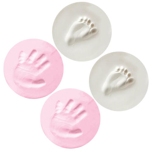 8Pièces Pâte Souvenir Empreintes Bébé Décoration Durable Sécurisée 1
