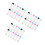 36Pièces Étuis Lentilles Colorés Double Compartiment Voyage 5