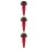 3Pièces Protections Chutes Aluminium Rouge Kit Cadre 7